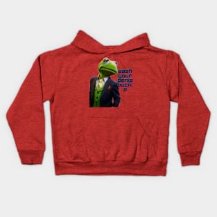 Jordan B. frog-1 canadian therapist at large Kids Hoodie